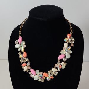 J Crew Rhinestone Statement Collar Necklace